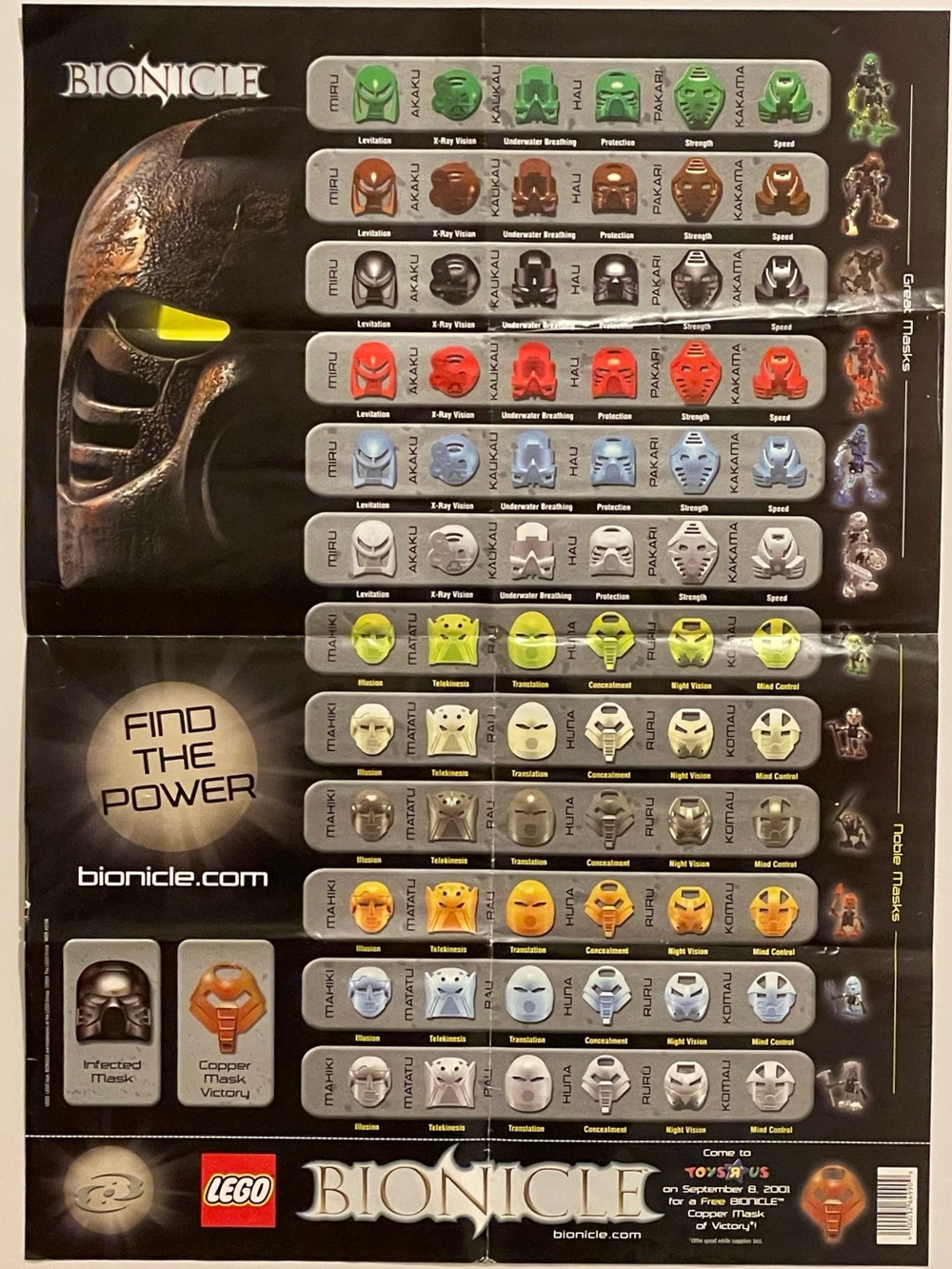 BIONICLE - Events At Toys 'R' Us- Mask of Destiny Poster